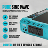 12V 110V 1500W Pure Sine Off Grid Power Onduleur pour le système solaire domestique