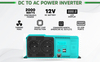 2000W Off-Grid Pure Sine Wave Power Power Dinverter DC12V to AC 220V EU POITE