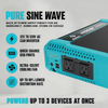 12V 110V 2000W Pure Sine Off Grid Power Onverter 