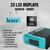 1100W Off-Grid Pure Sine Wave Power Power Dinverter DC12V to AC 110V US Socket