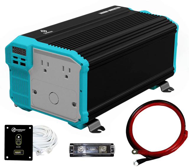 3000W 12v 110v DC To AC Modified Sine Wave Power Inverter Free Wired Remote Control