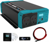 1100W Off-Grid Pure Sine Wave Power Overner DC12V to AC 220V UK