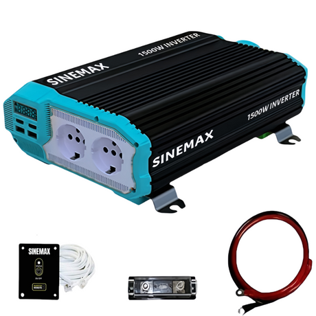 EDECOA Convertitore 12v 220v convertitore di Tensione 1200w trasformatore 220v 12v Onda sinusoidale modificata 1200w con Display LCD e Cavi