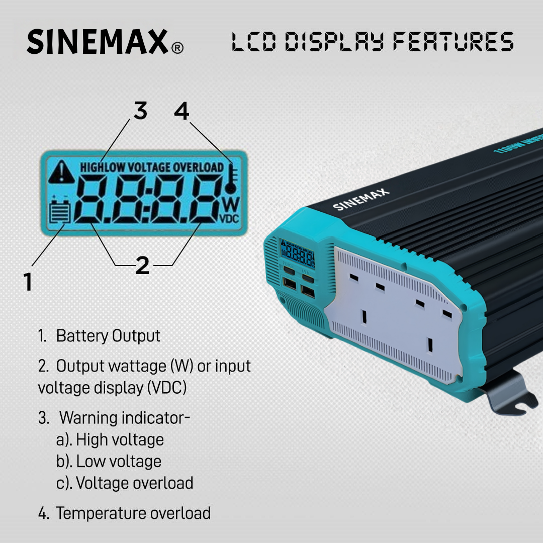 2000W 12 V 230 V DC zu AC -modifiziertem Sinuswellen -Off -Gitter -Wechselrichterhersteller